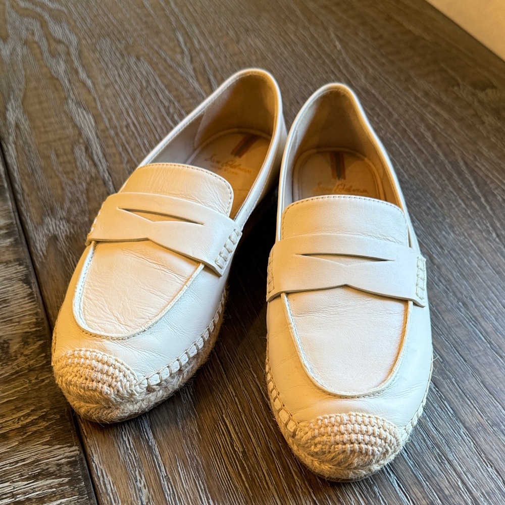 Sam Edelman Cream Leather Loafer